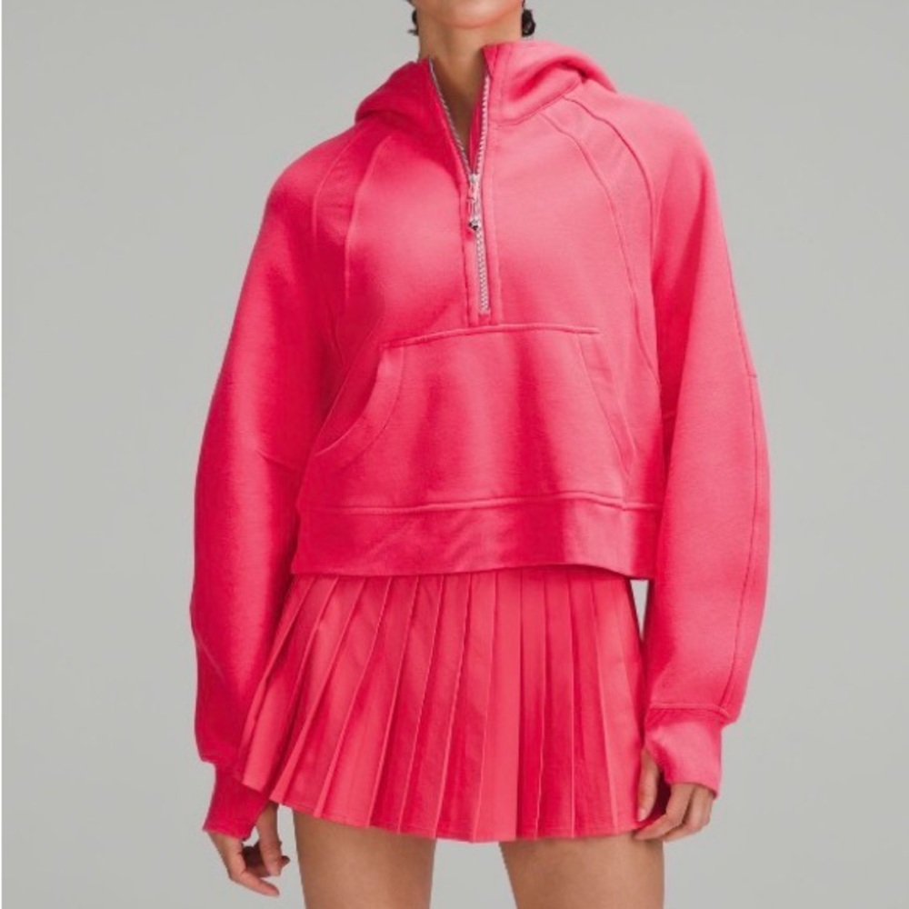 Lululemon scuba oversized half zip hoodie - glaze pink